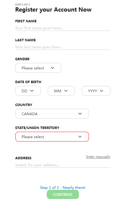 Casiqo Casino Register